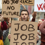 Manifestacion pidiendo empleo